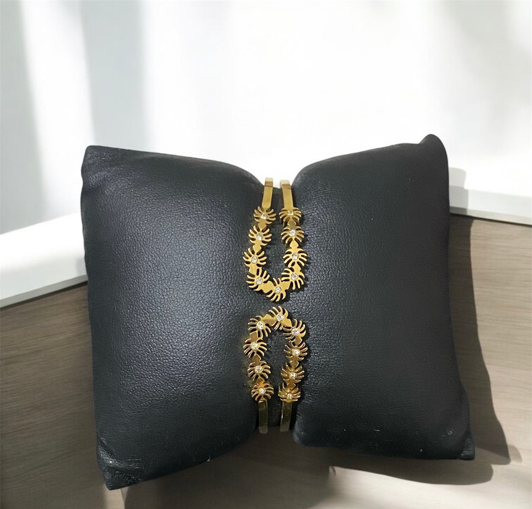 Anti-Tarnish Designer Openable Bracelet with American Diamonds | Premium Gold-Look Finish | Skin-Friendly | Stylish
